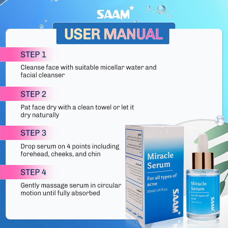 Saam miracle acne serum clear stubborn all acne