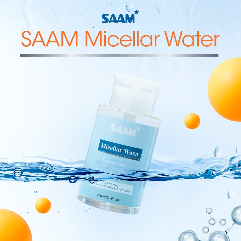 Saam micellar water deeply cleanses 9999 percent impurities and makeup