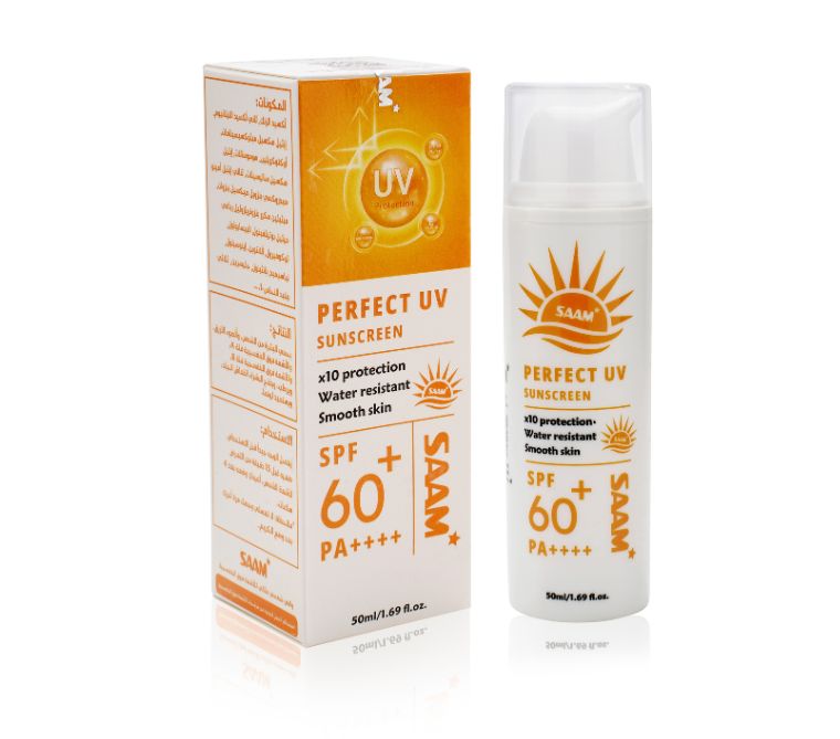 Saam perfect uv sunscreen broad spectrum spf60 plus pa ++++