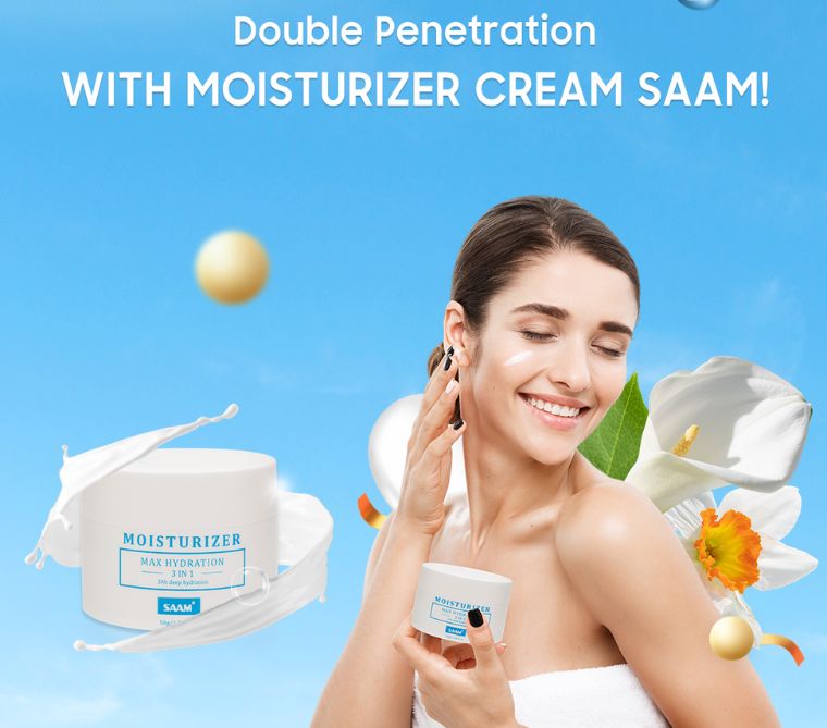 Saam moisturizer cream deep hydration for soft radiant skin
